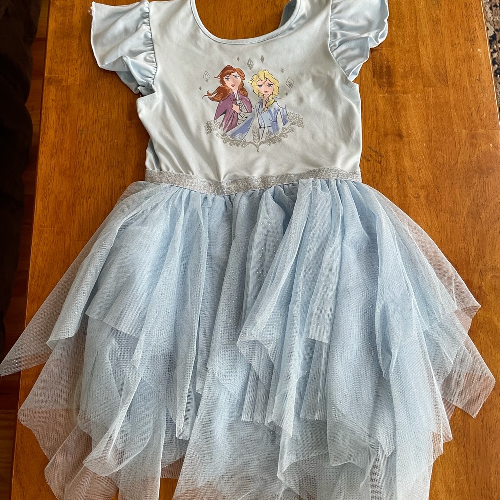 Frozen tulle dress with cape
